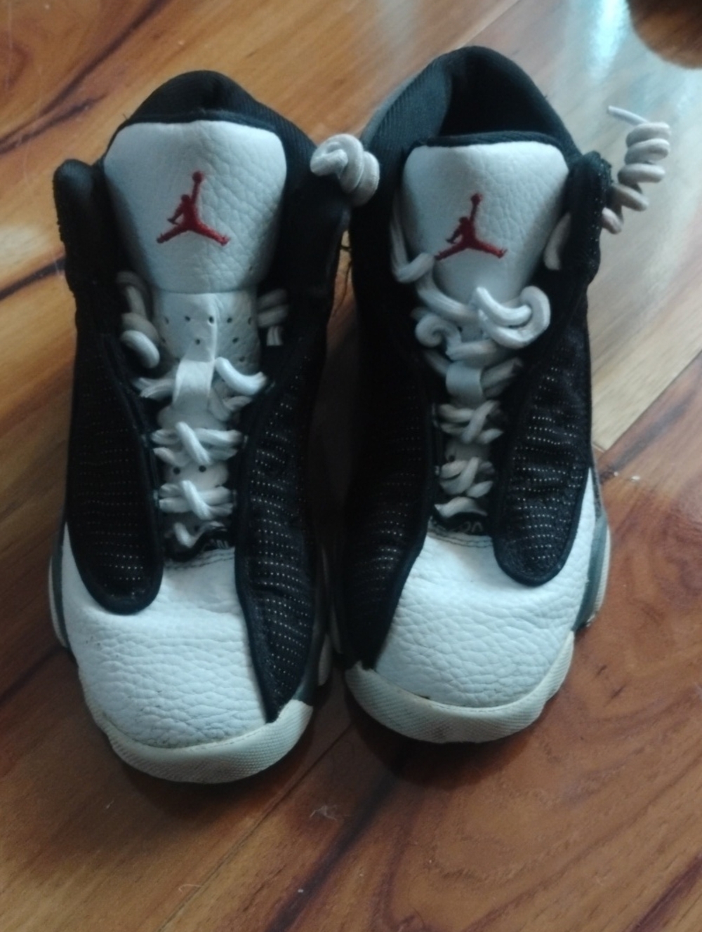 Jordan Kids Black, White & Red Basketball Sneakers